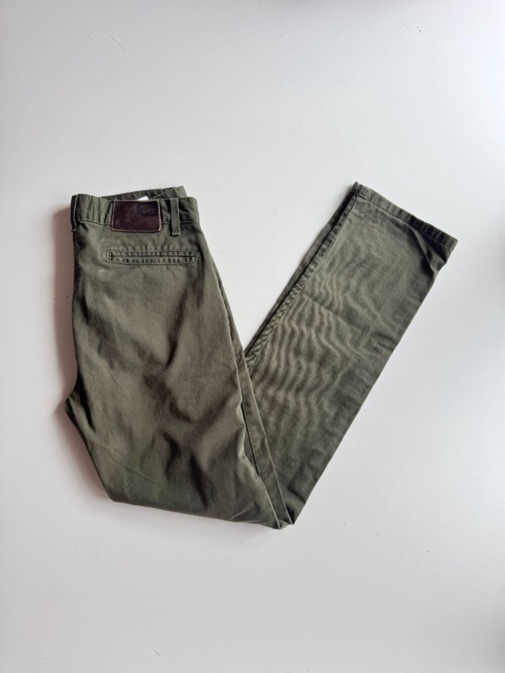 NAKED & FAMOUS Khaki Green Stretch Twill Slim Chino Pants, Size 30 - Picture 5 of 15